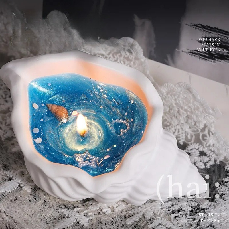 Scented Candle Luxury - Licht luxe aromatherapie gips schelp ornament