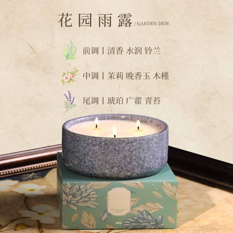 Grote keramische pot met geurk - Scented Candle Luxury recensie en prijs